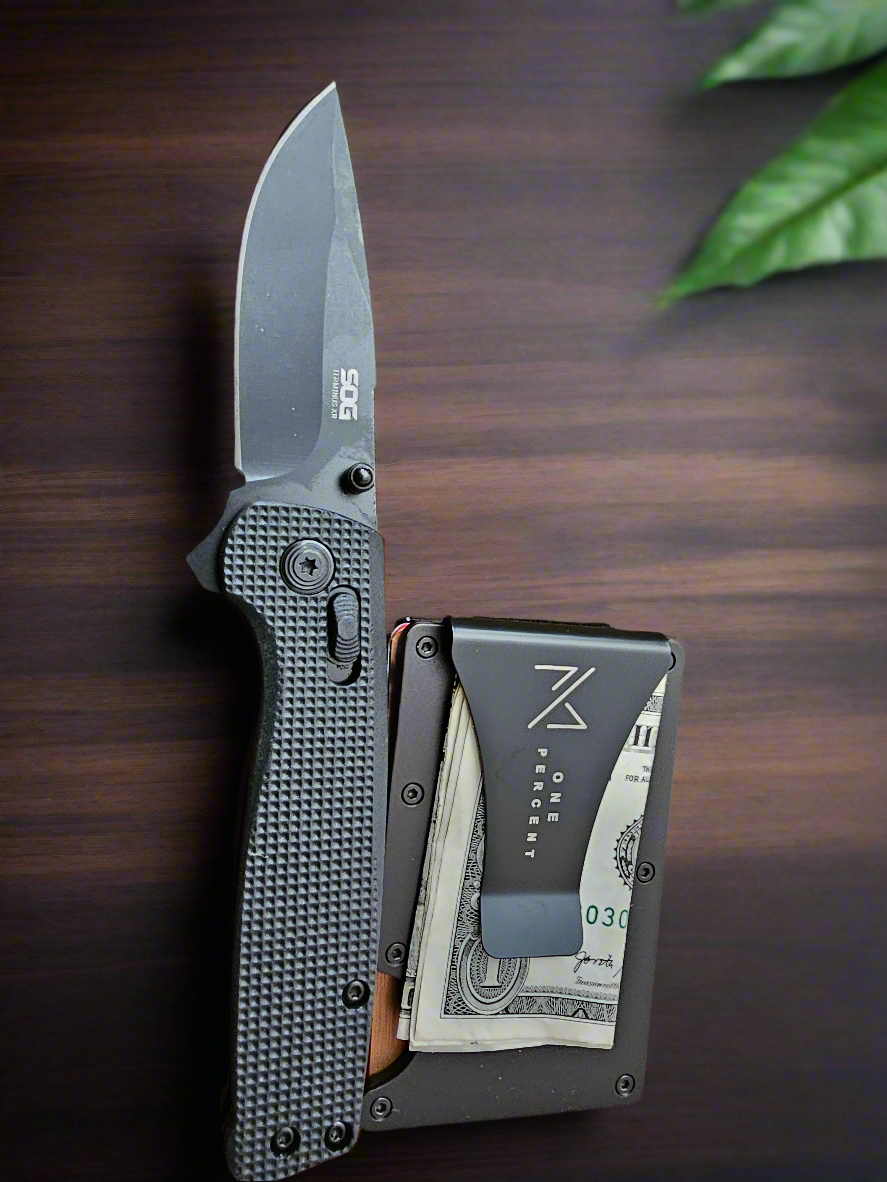 Black, Wallet/ Knife Combo