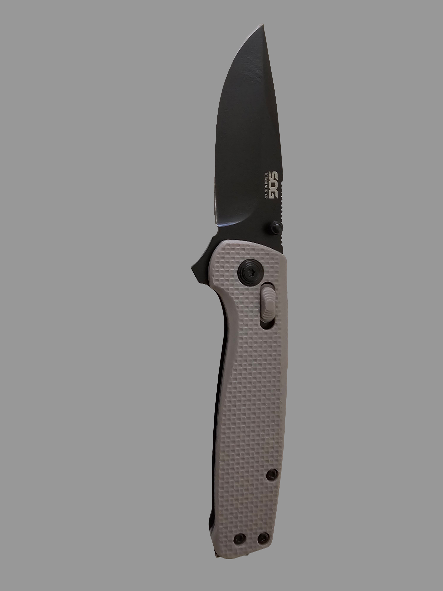 Grey SOG pocket knife