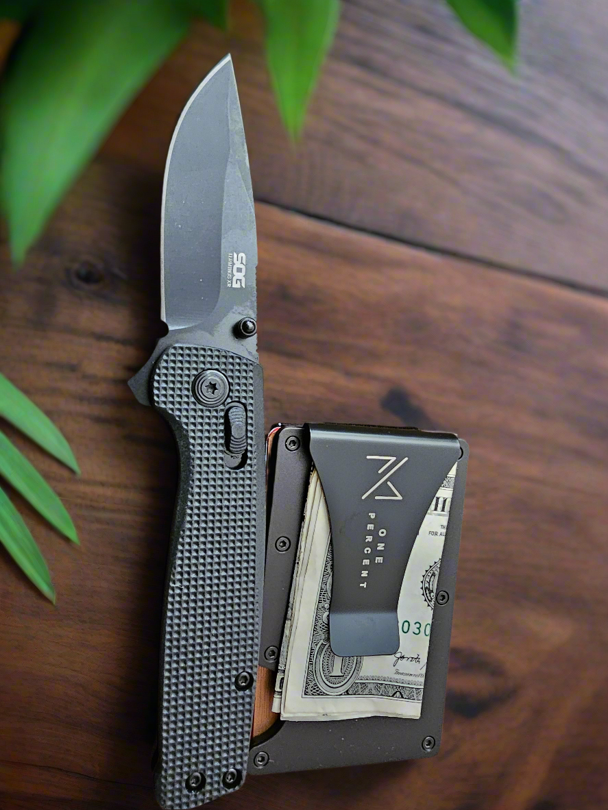 Black, Wallet/ Knife Combo