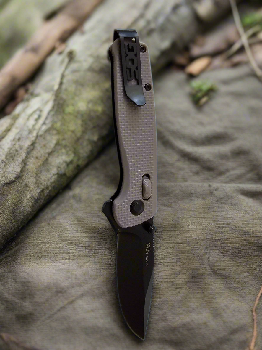 Grey SOG pocket knife