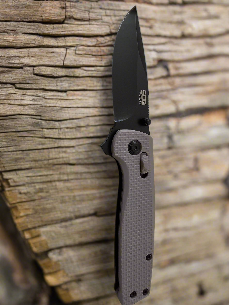 Grey SOG pocket knife