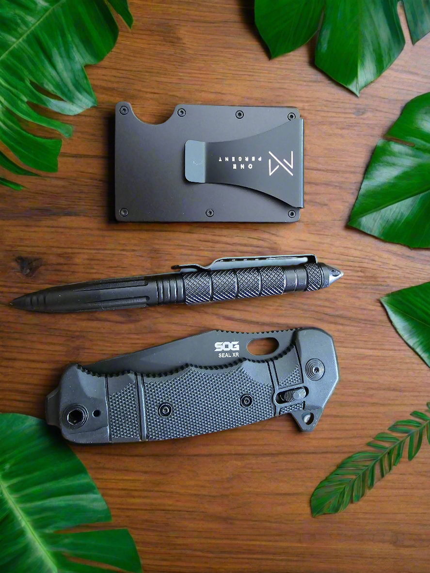 SOG High-Performance Duty S35VN Steel Ambidextrous Carry EDC 3.9" Sharp Blade Seal XR - USA Made Folding Knife, black