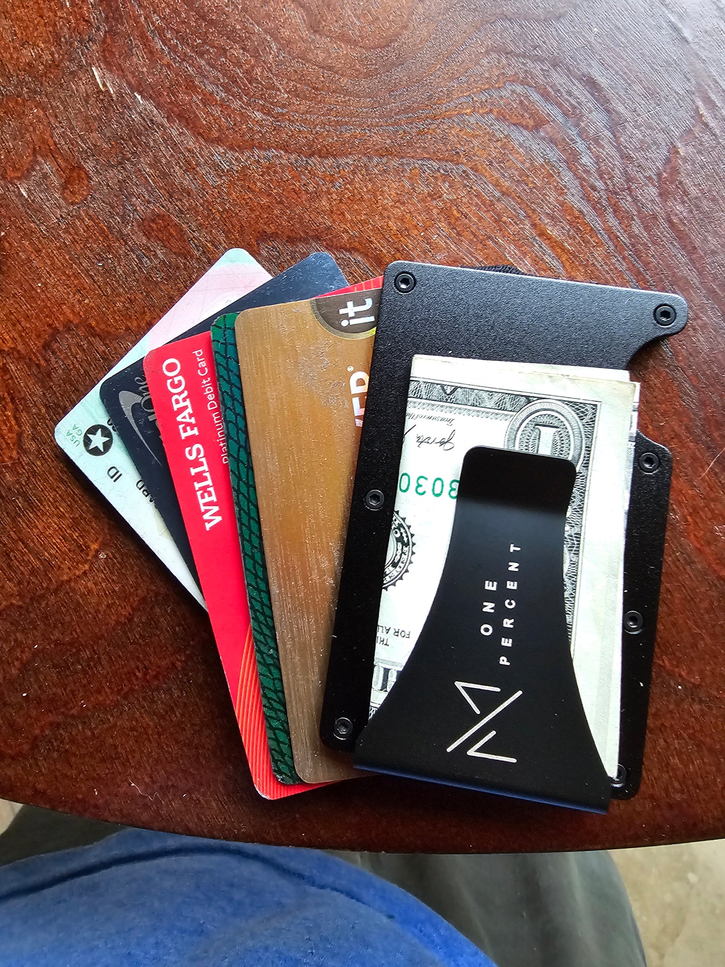 Black, One Percent wallet
