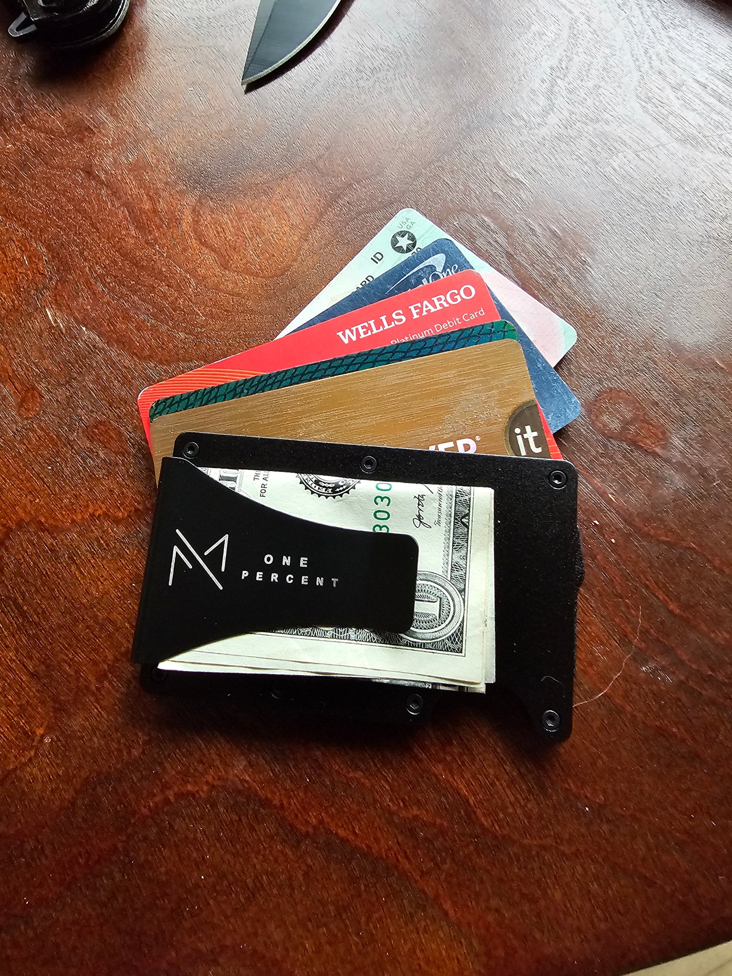 Black, One Percent wallet