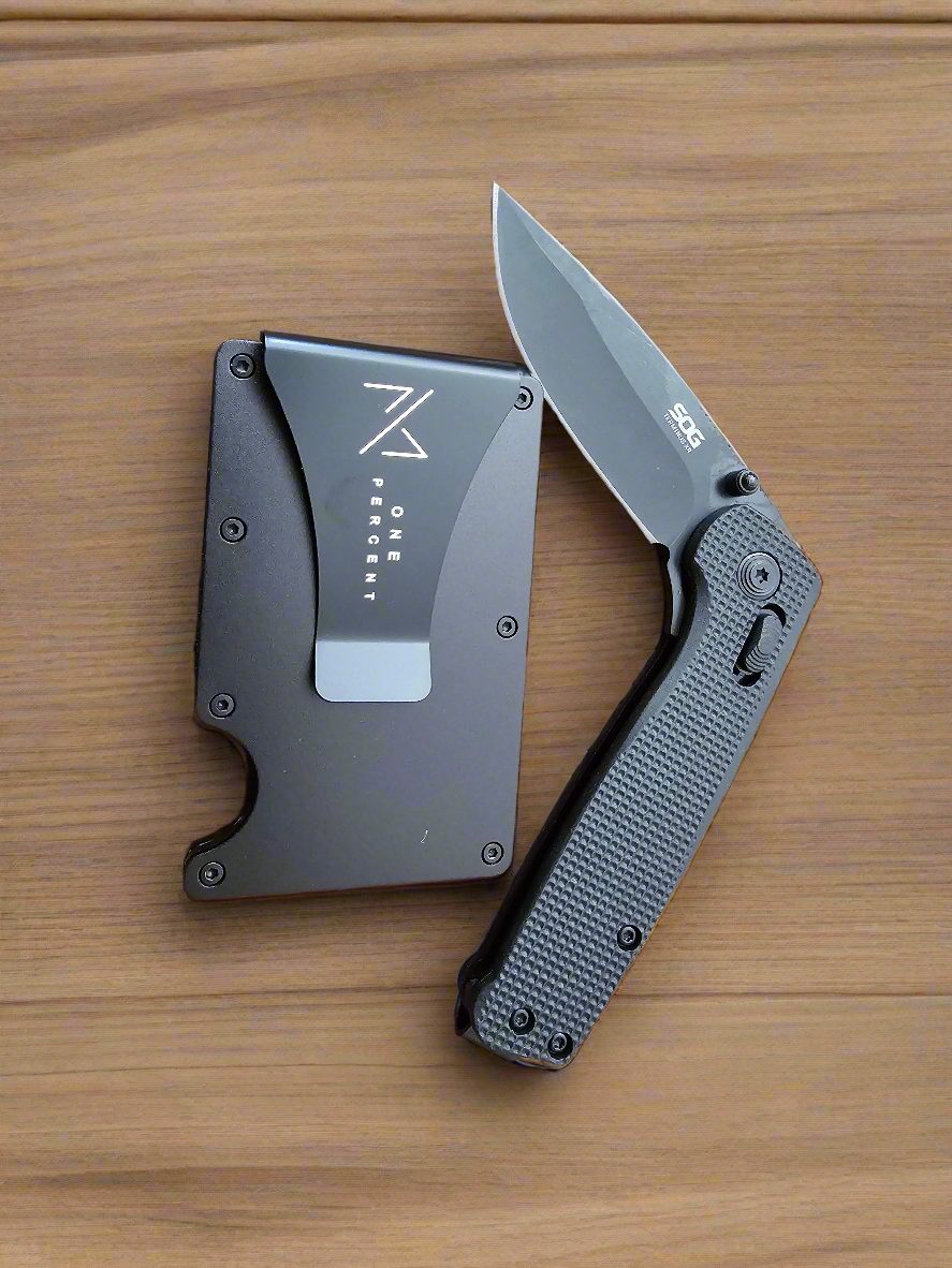 Black, Wallet/ Knife Combo